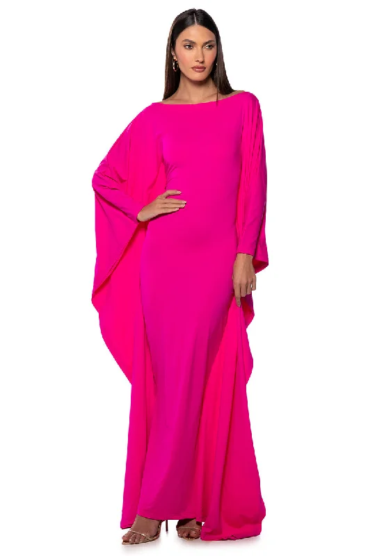Sports Vitality Style CATCH ME IN MILAN SLINKY MAXI DRESS