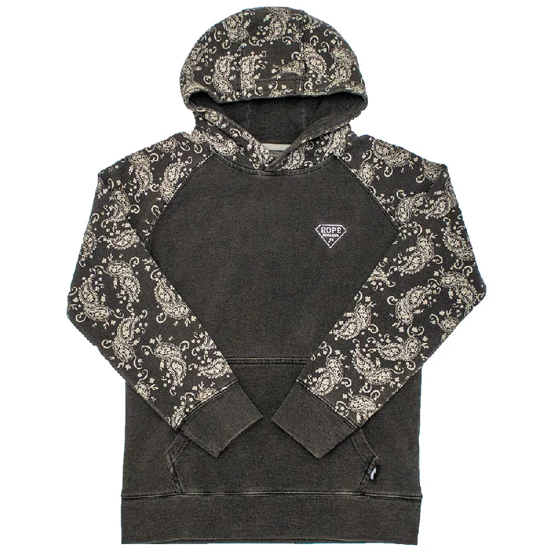 High-end atmosphere Youth Rope Like a Girl Dark Grey Hoody