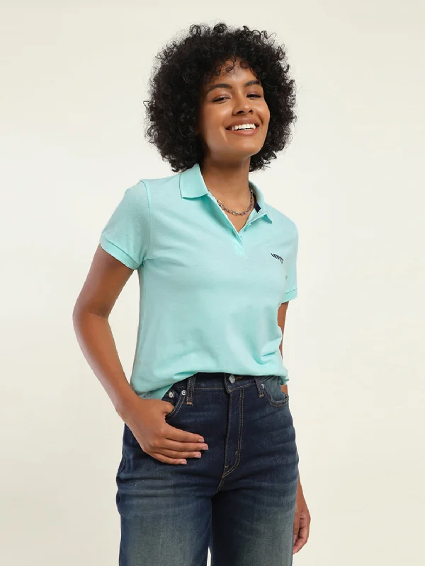 Sports Fitness Wear Women's Brand Logo Polo T-Shirt