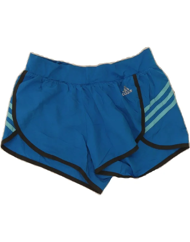 Sports Tights ADIDAS Womens Climalite Sport Shorts UK 8/10 Small Blue