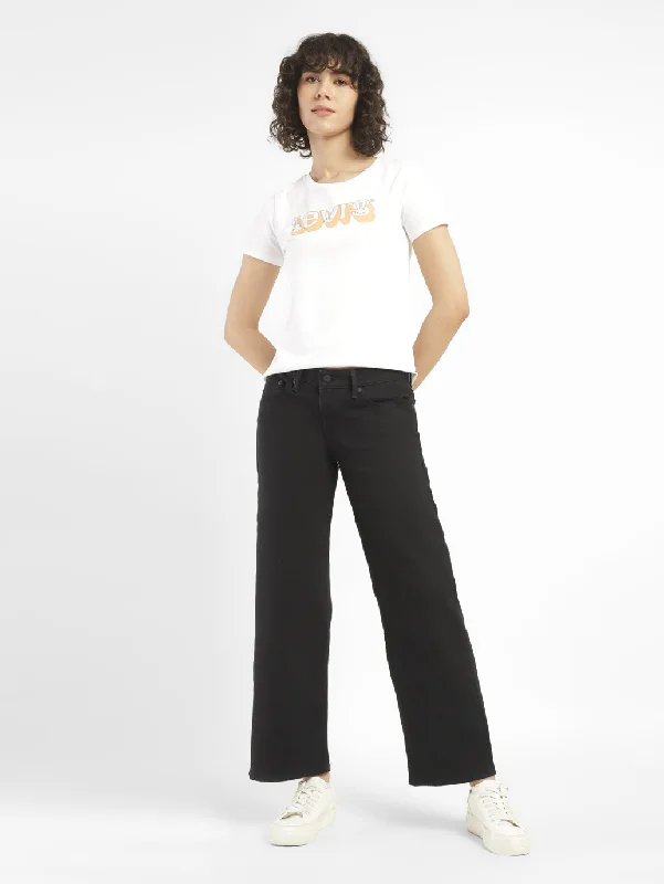 Fun and cute Women's High Rise Loose Fit Jeans