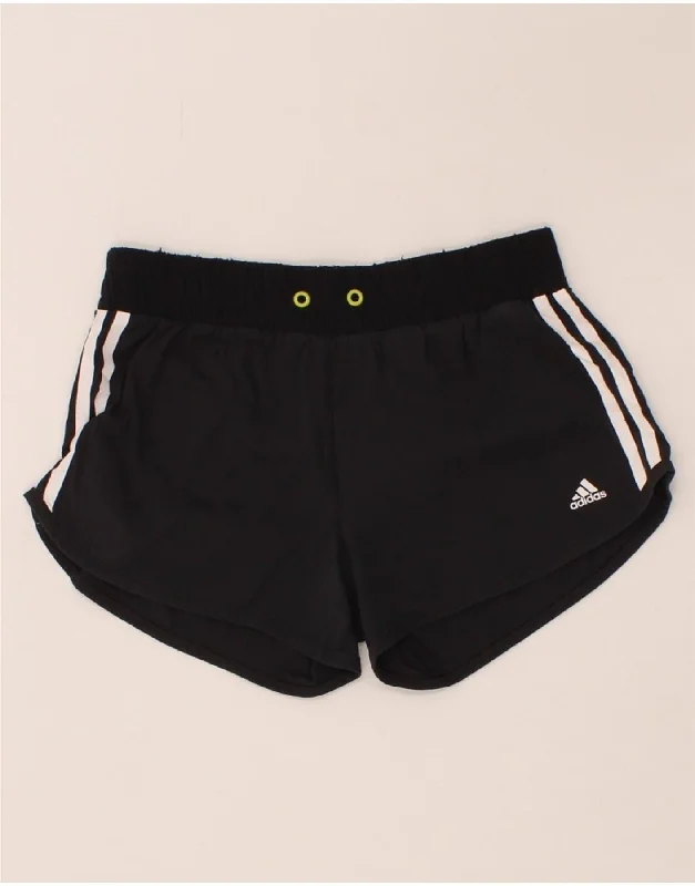 Free and comfortable ADIDAS Womens Climalite Sport Shorts UK 6 XS Black Nylon