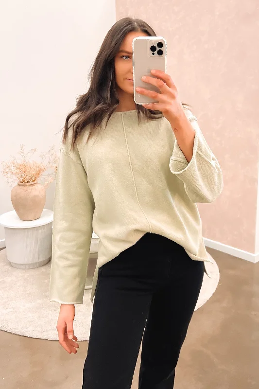Sweet Puffy Skirt Lilou Knit Cucumber