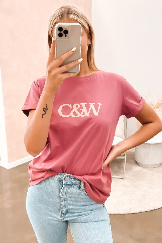 Fun and cute Marlo Tee Merlot