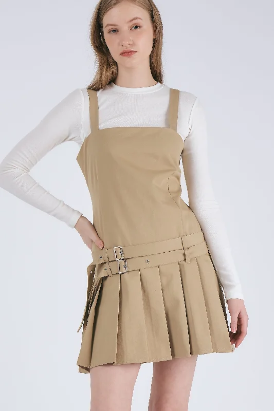Street Sports Style Taylor Pleated Hem Dress