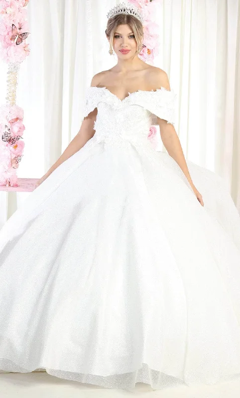 Sweet Stand-Up Collar Style May Queen LK165 - Applique Quinceanera Ballgown