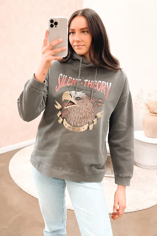 Retro Literary Style New Light Hoody Coal