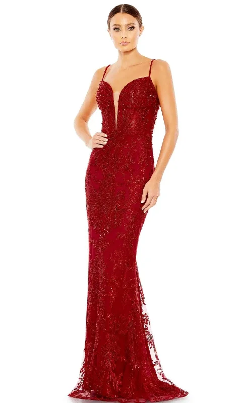 Retro Skirt Design Mac Duggal 20330 - Deep Sweetheart Embellished Sheath Gown