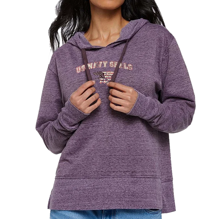 Amazing design Ladies US NAVY SEALS with Trident Vintage Wash Hoodie
