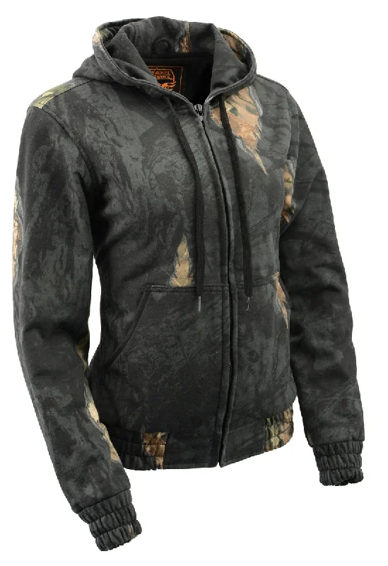Personalized print Milwaukee Leather MPL2779 Women's Mossy Oak Eclipse Zipper Front Hoodie