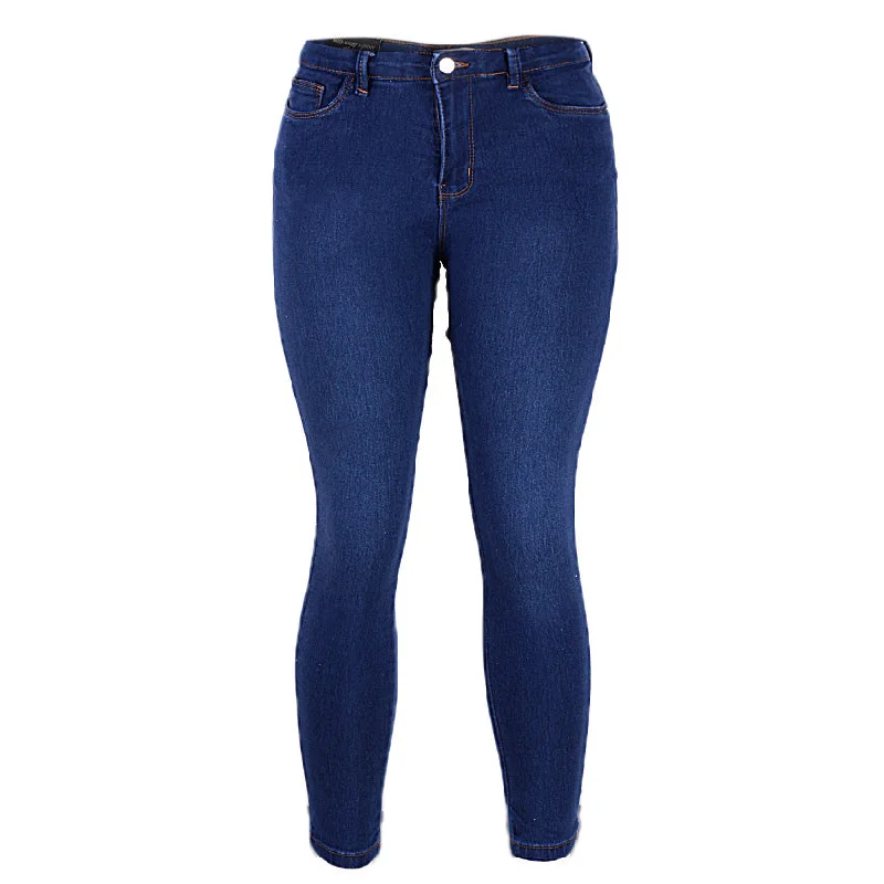 Sweet Pink Color REDTAG Dark Wash Jeans for Women
