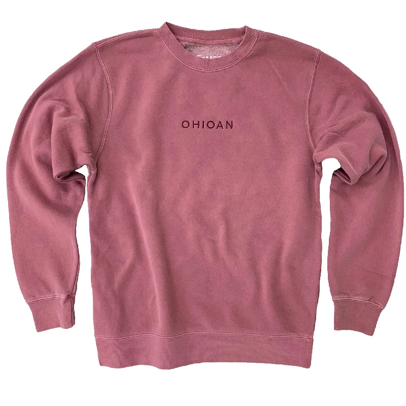 Retro Skirt Design Ohioan Embroidered Sweatshirt