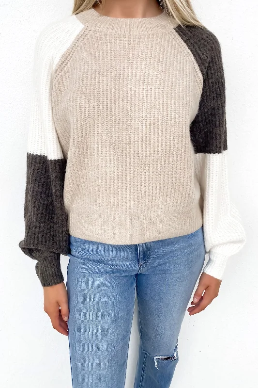 Sports Jumpsuit Abbey Knit Jumper Beige Multi