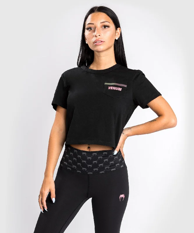 Alice style Venum Pink Pocket T-Shirt - For Women - Black/Pink Gold