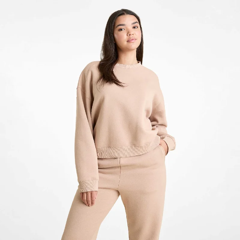 Fashionable and versatile Classic Crewneck Sweatshirt | Sand
