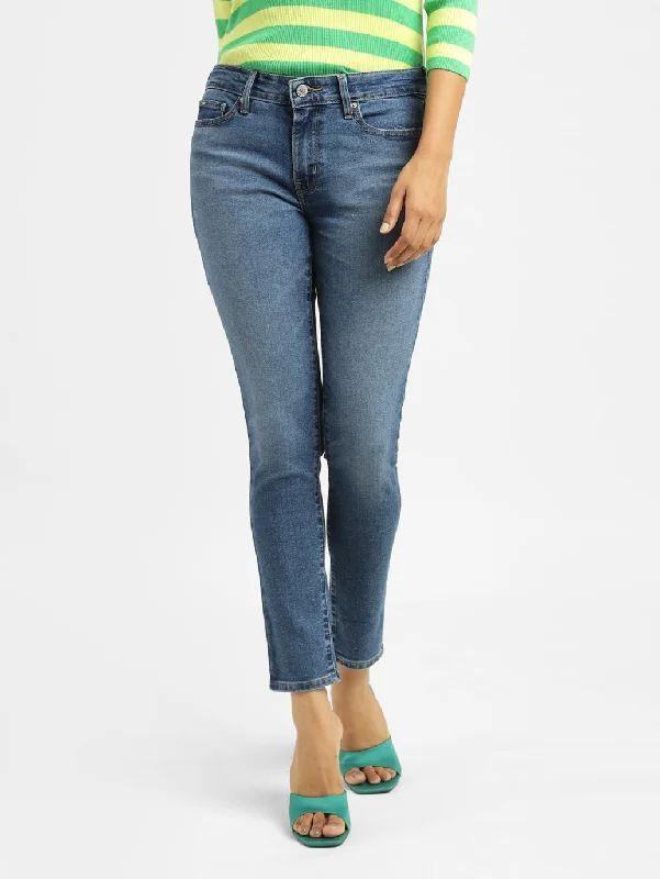 Retro Design Women's Mid Rise 711 Skinny Fit Jeans