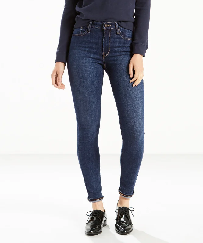 Sweet Flower Style Levi's Women's 721 High Rise Skinny Jeans - Blue Story