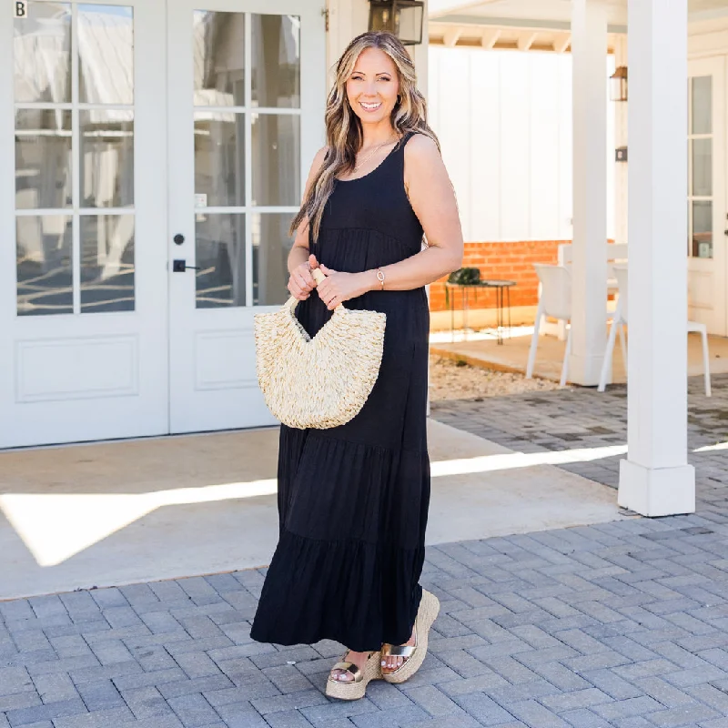 Fashion Style Somewhere Up Above Dress, Black