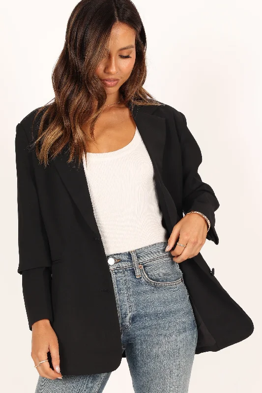 Sports Functional Style Valentina Blazer - Black