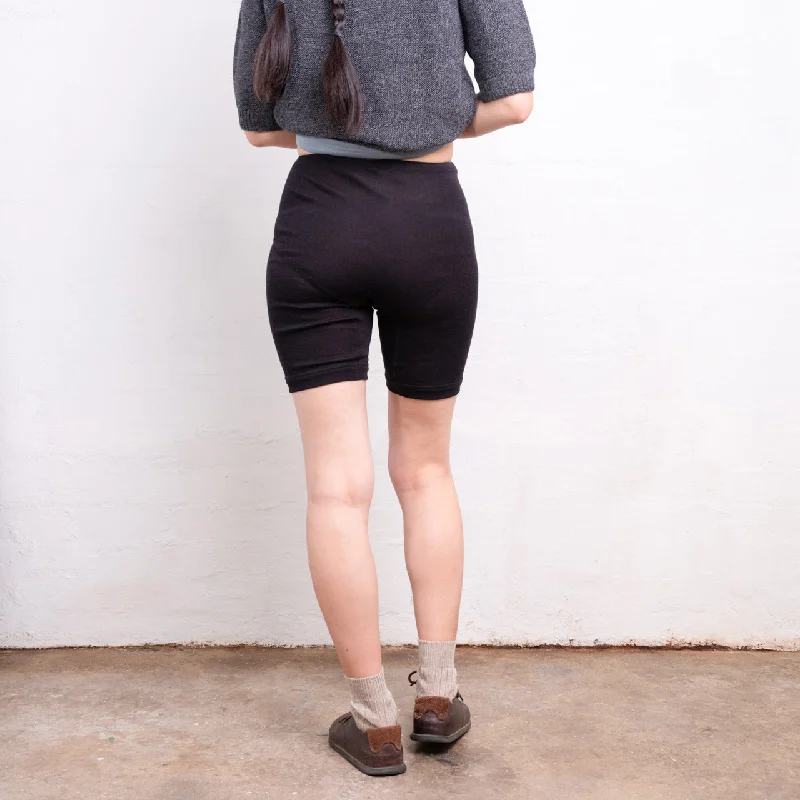 Letter embroidery Women's Undershorts in Organic Wool/Silk