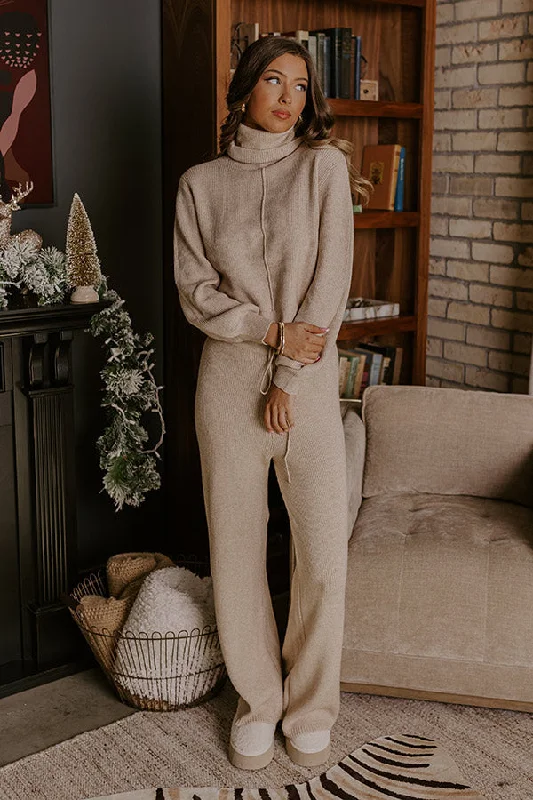 Street Graffiti Design Cozy A La Mode High Waist Knit Pants
