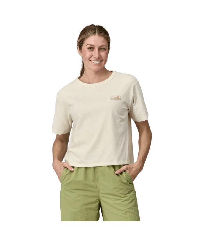 Retro Design Patagonia 73 Skyline Easy Cut Responsibili-Tee-Birch White