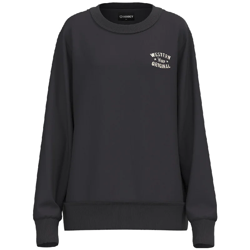 Sweet Korean Style YOUTH "The Crew" Ladies Black w/Cream Star Pullover