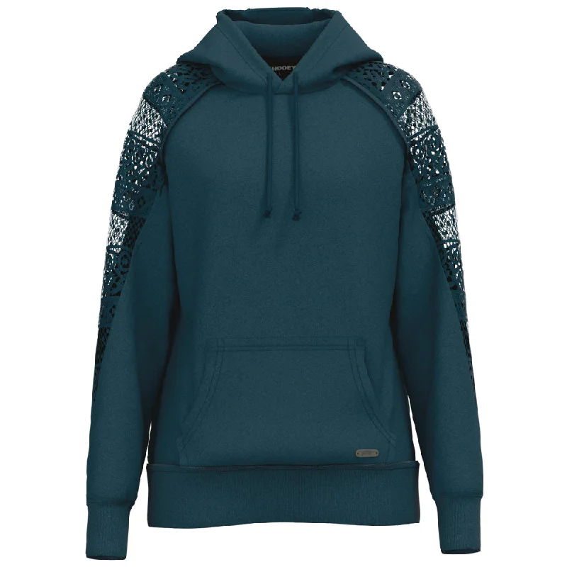 Simple research "Chaparral" Teal w/Crochet Mesh Hoody