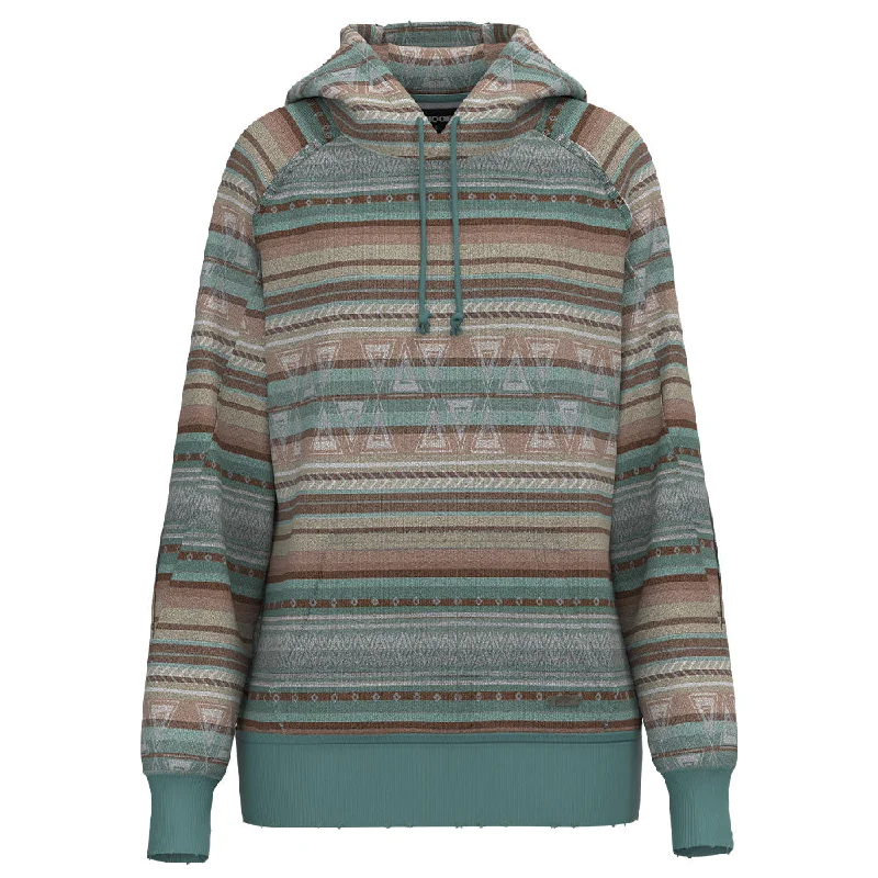 Sports Tights "The Distressed" Turquoise /Serape Hoody