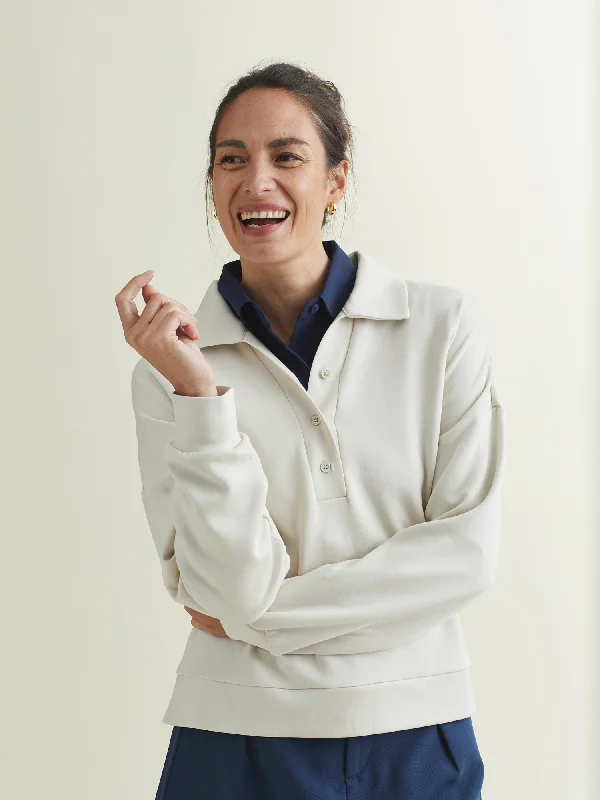 Sweet Soft Feeling Mid-Weight Polo Top