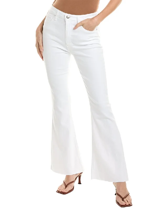 Fashion Style HUDSON Jeans Holly Spring White High-Rise Flare Bootcut Jean