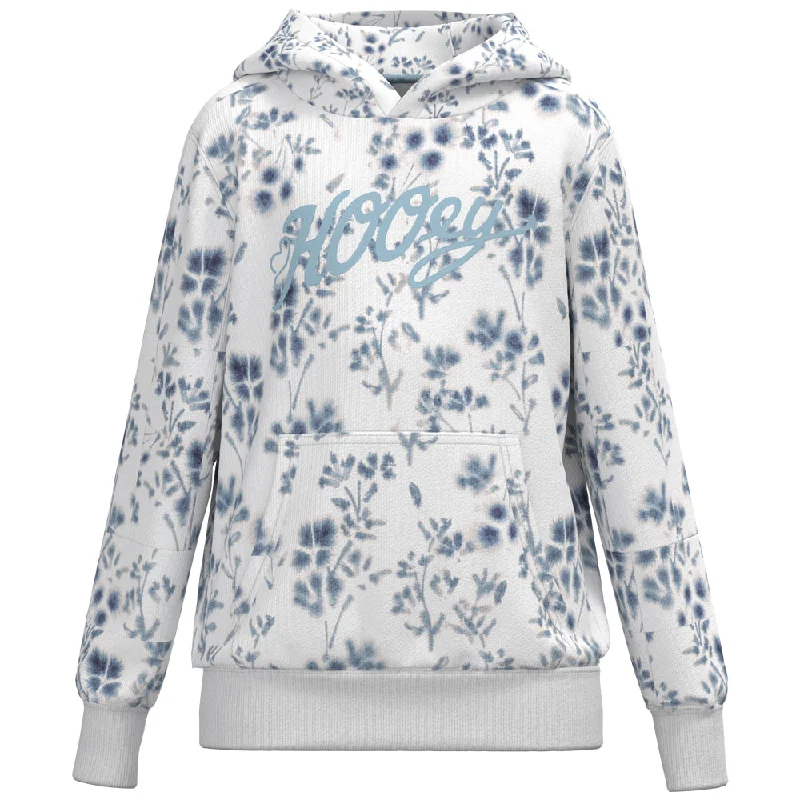 Fashionable and casual Youth "Canyon" Blue Floral Print Hoody
