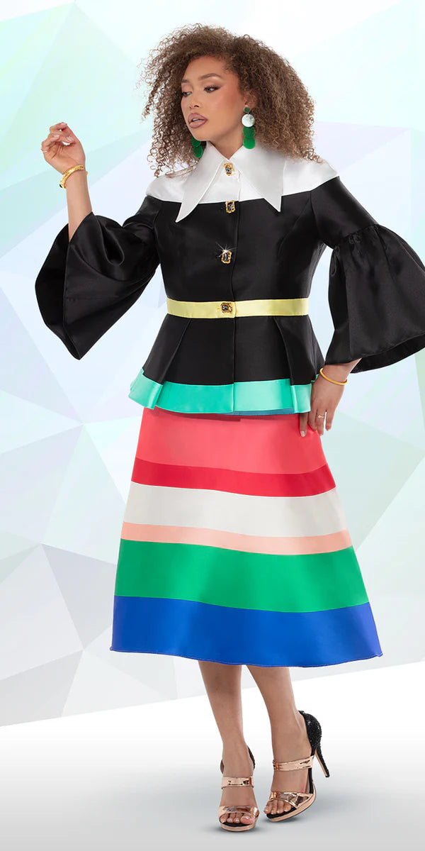 Sweet College Style Donna Vinci Church Suit 12204