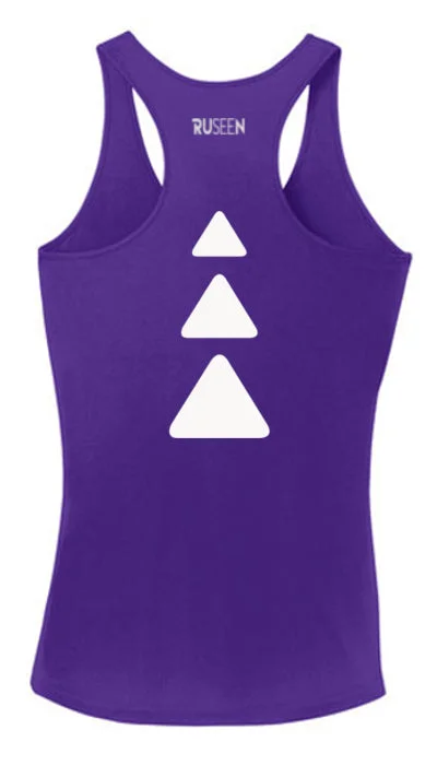 Sweet Soft Feeling Women's Reflective Tank Top - Triangles