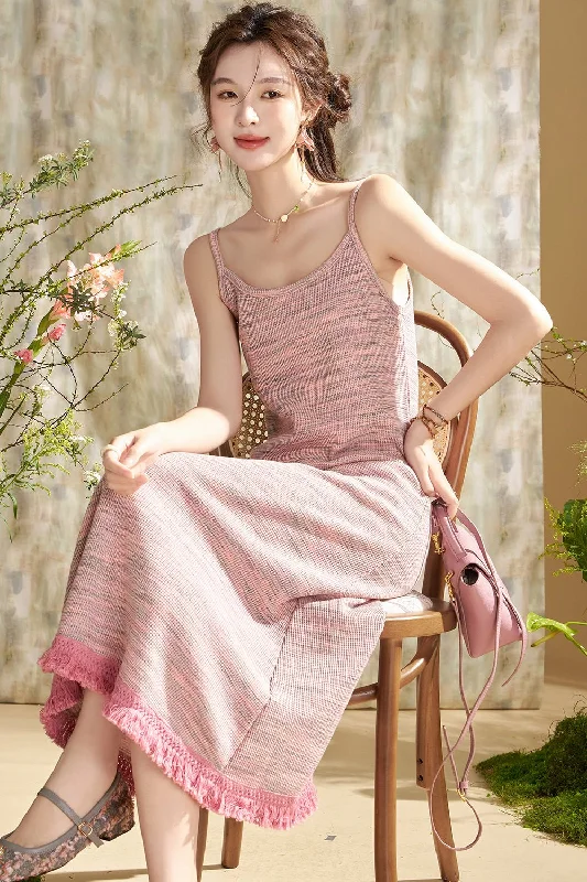 Sports Jacket Spaghetti Strap Dress for Women