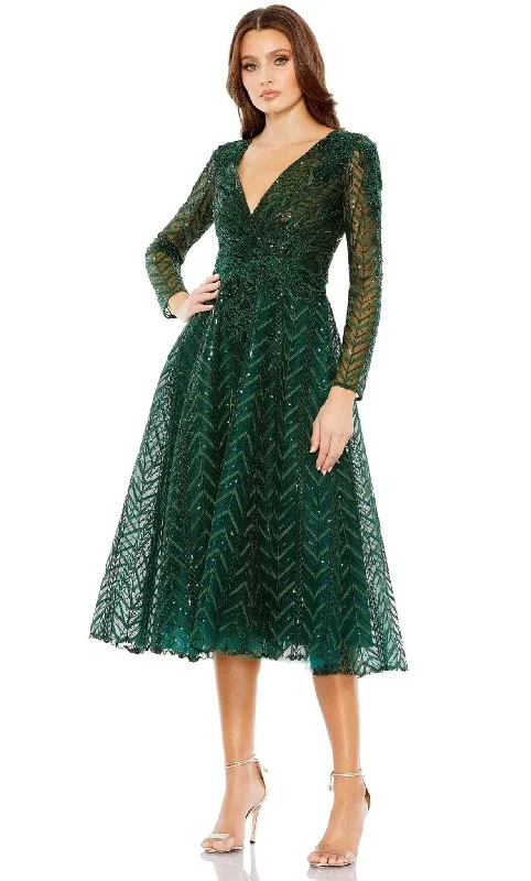 Street Letter Style Mac Duggal 20399 - Beaded Embroidered Cocktail Dress