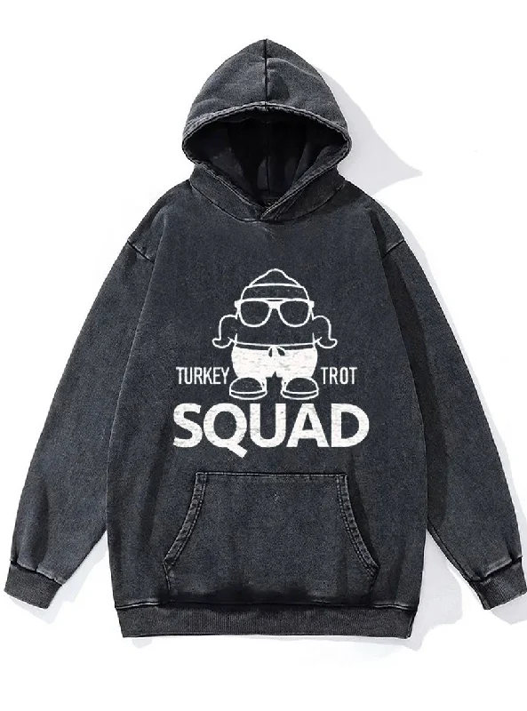 Sports Jumpsuit Turkey Trot Squad Washed Gym Hoodie