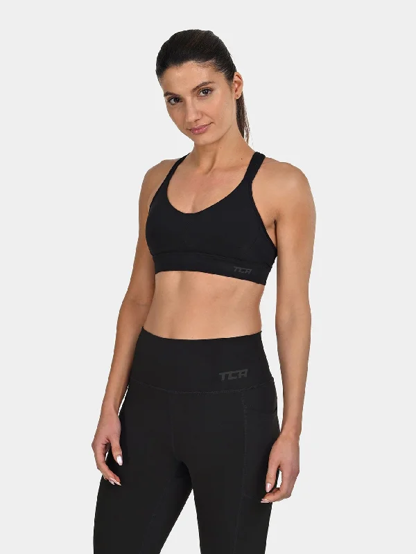 Elegant and noble TCA Women's Medium Impact Sports Bra – Adjustable Support, Removable Pads, Seamless Comfort Elegant and noble TCA Women's Medium Impact Sports Bra – Adjustable Support, Removable Pads, Seamless Comfort