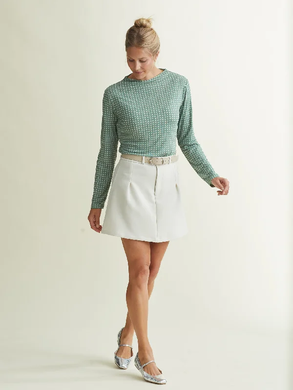 Elegant and noble Luxe Opaque Long Sleeve Top