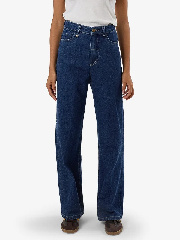 Sweet Flower Style Cherry Stretch Jean - Union Blue