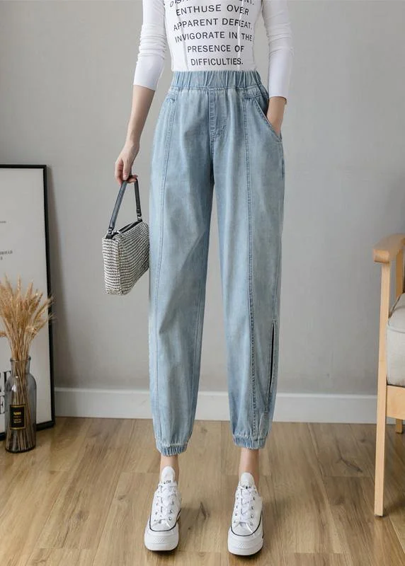 Sweet Puffy Skirt Organic Spring Casual Pants Slim Denim Blue Fashion Ideas Elastic Waist Pants Sweet Puffy Skirt Organic Spring Casual Pants Slim Denim Blue Fashion Ideas Elastic Waist Pants