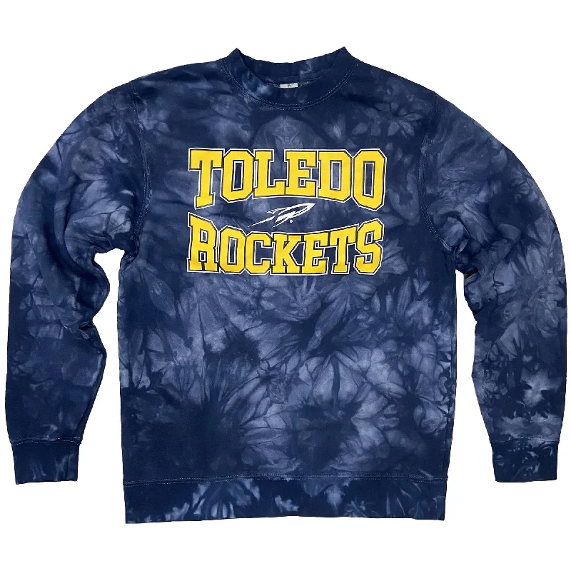 Sports Zipper Style Toledo Rockets Tie Dye Sweatshirt