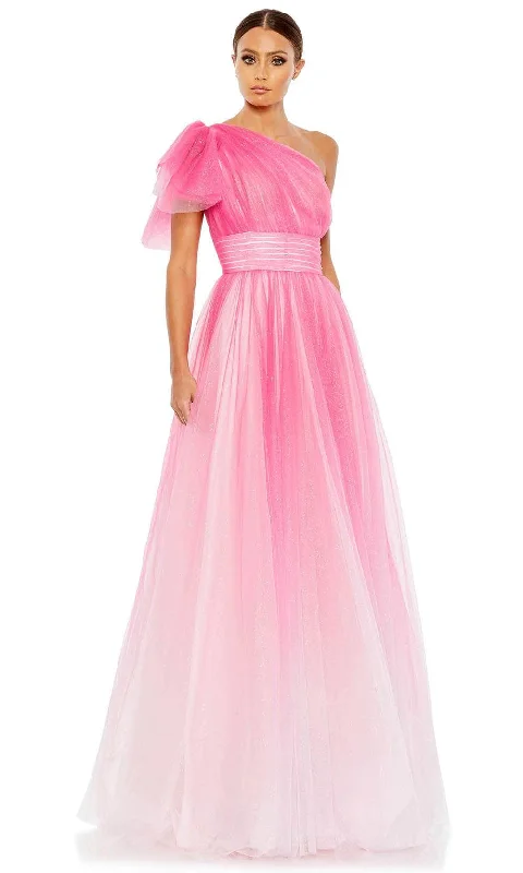 Street Style Suit Mac Duggal 20377 - One-Shoulder Ombre Prom Dress