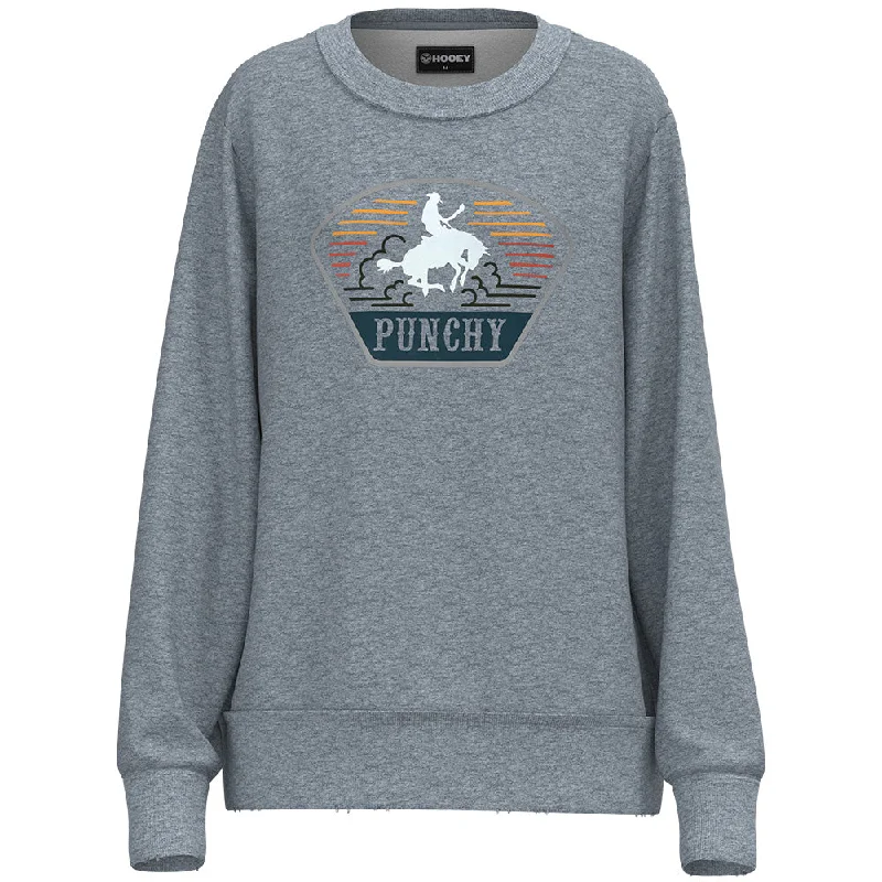 Street Style "The Crew" Punchy Ladies Grey Pullover