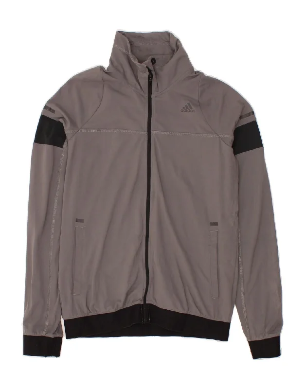 Sports litigation style ADIDAS Womens Tracksuit Top Jacket UK 12/14 Medium Grey Colourblock Sports litigation style ADIDAS Womens Tracksuit Top Jacket UK 12/14 Medium Grey Colourblock