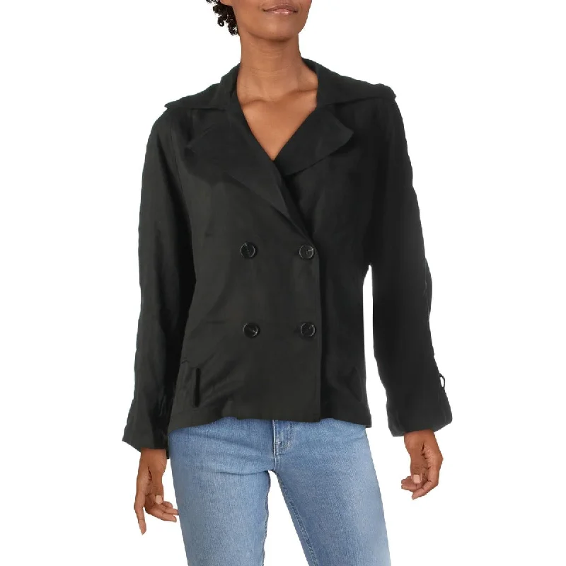 Trendy and versatile Essue Womens Woven Belted Jacket