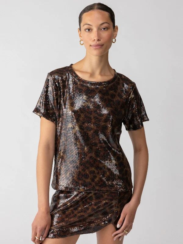 Personalized print Sequin Perfect Tee Night Spots
