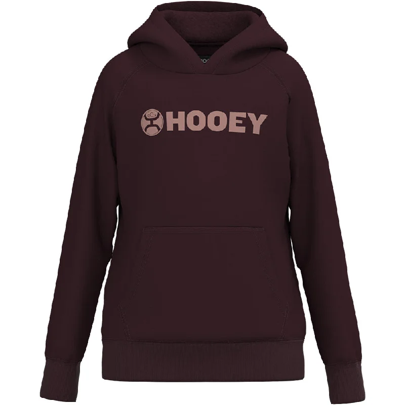 Street Show-Off Style Youth Girls "Core Hoody" Maroon w/Pink Hooey Logo