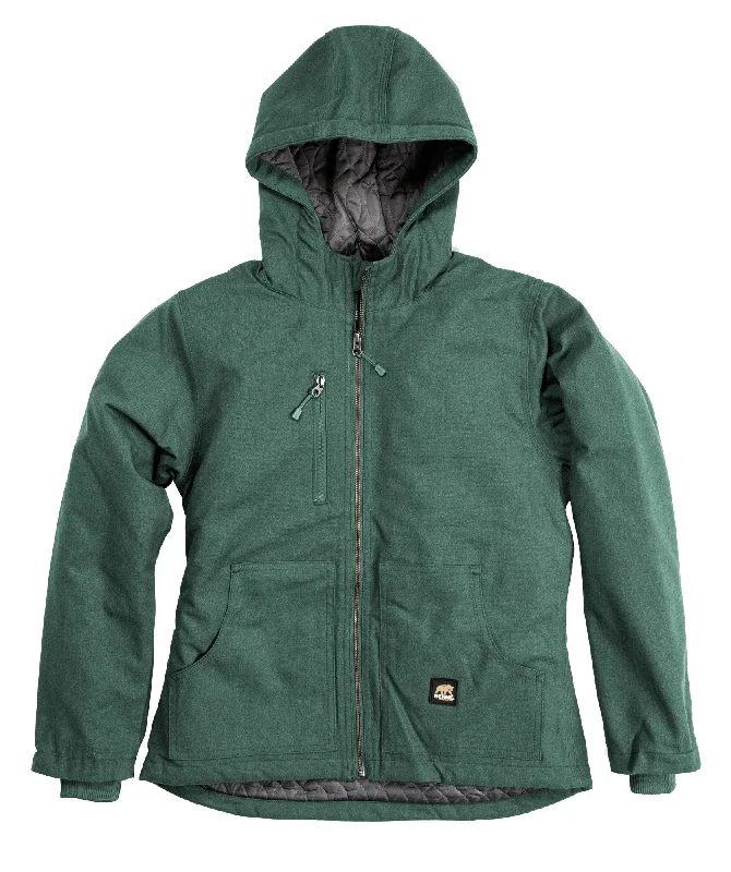 Sweet Lace Design Berne Jade Cotton Blend Ladies Modern Heathered Jacket