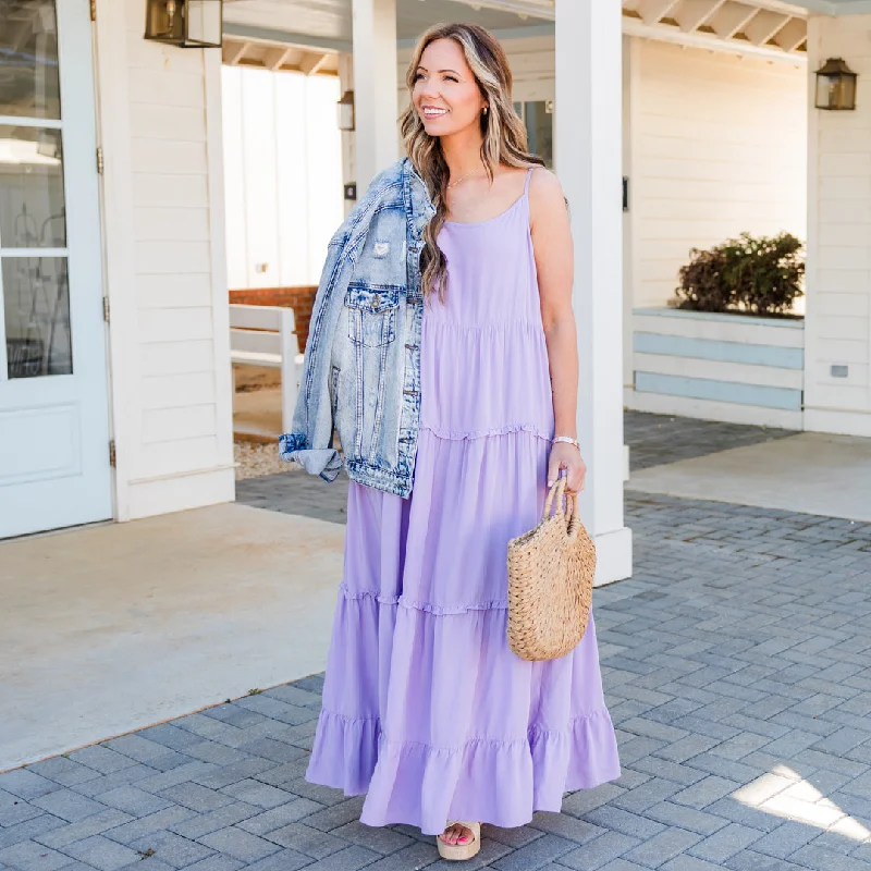 Affordable selection I Know You Like To Play Dress, Lavender